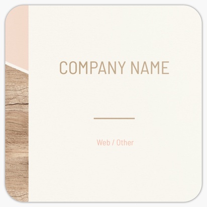Design Preview for Blogging Rounded Corner Business Cards Templates, Square (2.5" x 2.5")