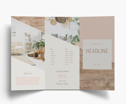 Design Preview for Design Gallery: Blogging Folded Leaflets, Tri-fold DL (99 x 210 mm)