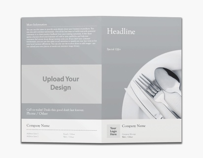 Design Preview for Design Gallery: Food Catering Custom Brochures, 8.5" x 11" Bi-fold