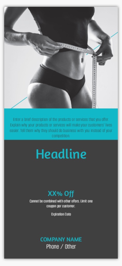 Design Preview for Design Gallery: Sports & Fitness Rate Cards