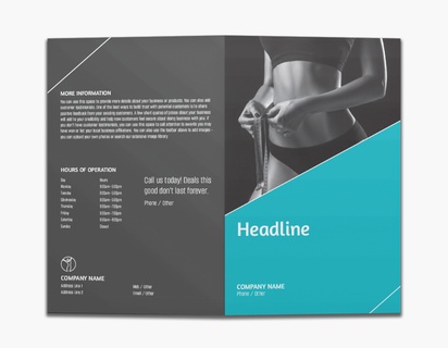 Design Preview for Design Gallery: Weight Loss Consultant Custom Brochures, 8.5" x 11" Bi-fold