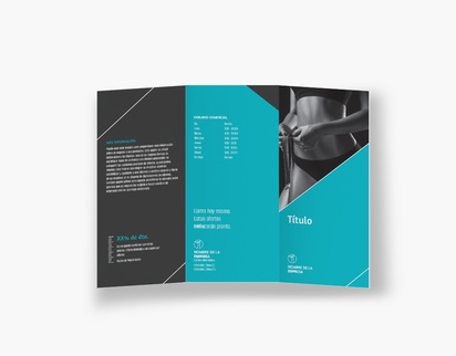 Vista previa del diseño de Galería de diseños de folletos plegados para salud y bienestar, Tríptico DL (99 x 210 mm)