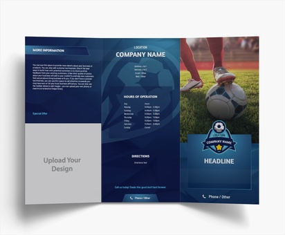 Design Preview for Design Gallery: Sports & Fitness Brochures, Tri-fold DL
