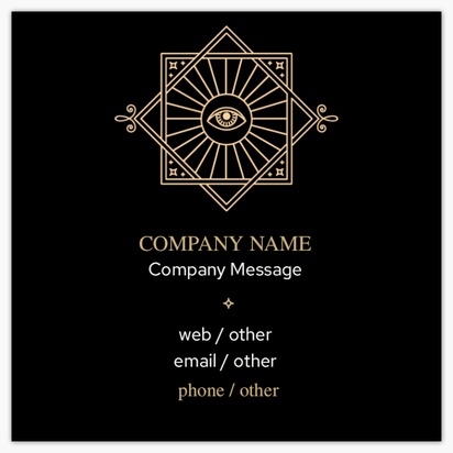 Design Preview for Design Gallery: Religious & Spiritual Matte Visiting Cards, Square (63.5 x 63.5 mm)