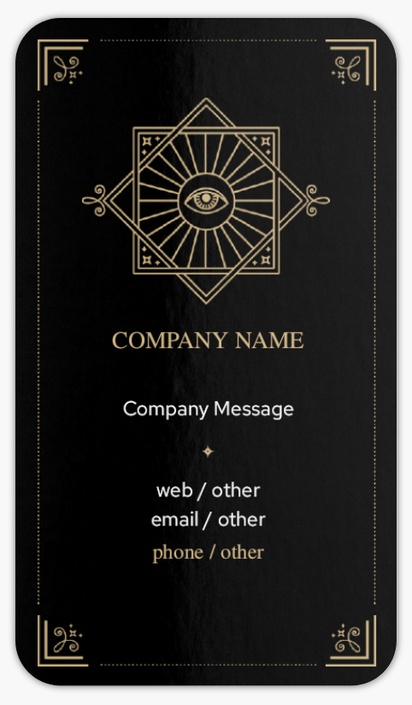 Design Preview for Religious & Spiritual Rounded Corner Business Cards Templates, Standard (3.5" x 2")