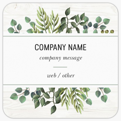 Design Preview for Design Gallery: Florists Rounded Corner Business Cards, Rounded Square (65 x 65 mm)