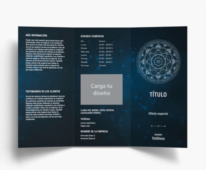 Vista previa del diseño de Galería de diseños de folletos plegados para religión y espiritualismo, Tríptico DL (99 x 210 mm)