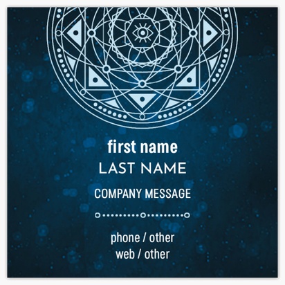 Design Preview for Design Gallery: Religious & Spiritual Standard Business Cards, Square (65 x 65 mm)