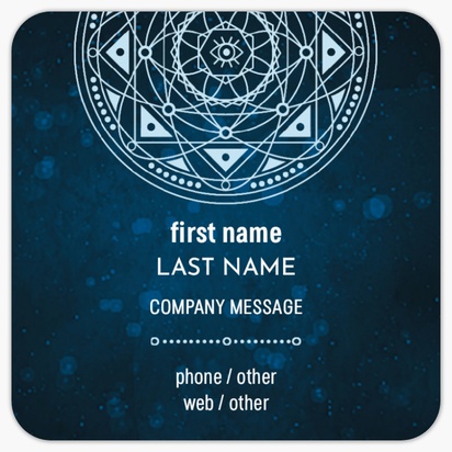 Design Preview for Design Gallery: Religious & Spiritual Rounded Corner Business Cards, Rounded Square (65 x 65 mm)