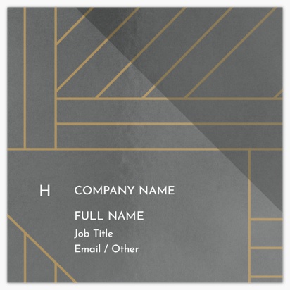 Design Preview for Financial Consulting Glossy Business Cards Templates, Square (2.5" x 2.5")