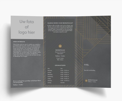 Voorvertoning ontwerp voor Ontwerpgalerij: Financieel advies Folders, Drieluik DL (99 x 210 mm)