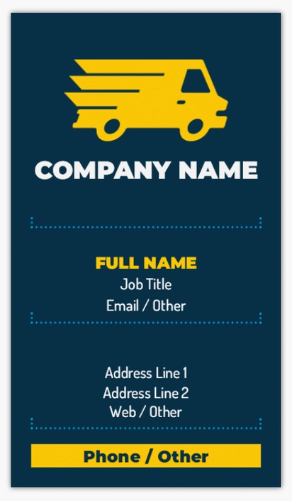 Design Preview for Design Gallery: Courier Services Matte Visiting Cards, Standard (89 x 51 mm)