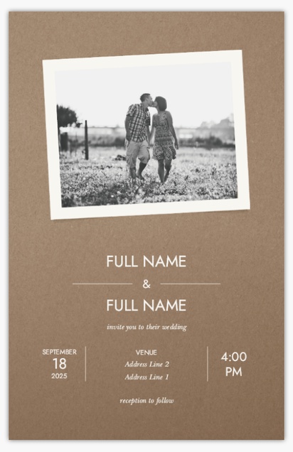 Design Preview for Design Gallery: Rustic Wedding Invitations