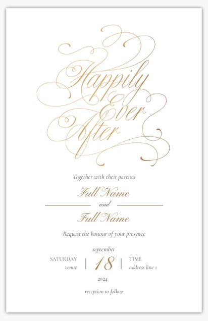 Design Preview for Design Gallery: Typographical Wedding Invitations