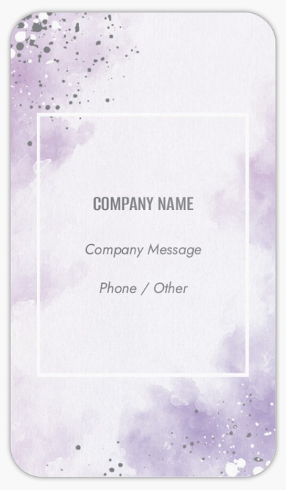 Design Preview for Cosmetics & Perfume Rounded Corner Business Cards Templates, Standard (3.5" x 2")