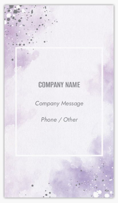 A watercolor paint splatter gray design for Modern & Simple