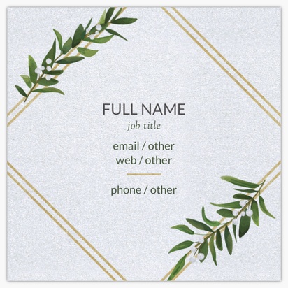 Design Preview for Design Gallery: Religious & Spiritual Pearl Business Cards, Square (2.5" x 2.5")
