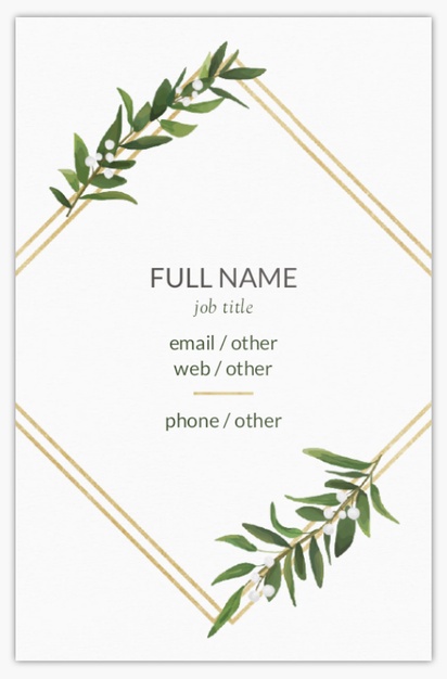 Design Preview for Design Gallery: Landscaping & Gardening Metallic Business Cards