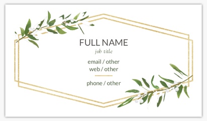 Design Preview for  Soft Touch Business Cards Templates, Standard (3.5" x 2")