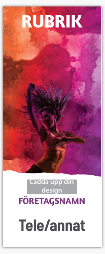 Förhandsgranskning av design för Designgalleri: Dansträning Roll-ups, 85 x 206 cm Premium 