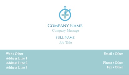 Design Preview for Design Gallery: Medical Professionals Business Card Stickers