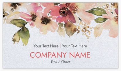 Design Preview for Design Gallery: Art & Entertainment Pearl Business Cards, Standard (3.5" x 2")