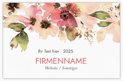 Designvorschau für Designgalerie: Standard-Visitenkarten Floristen, Standard (85 x 55 mm)