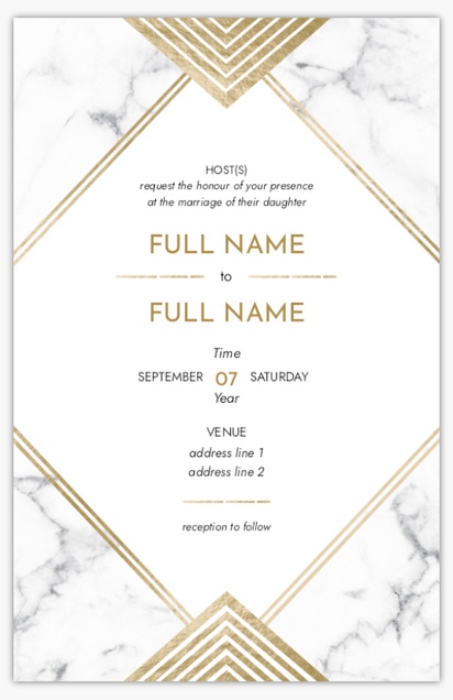 Design Preview for Design Gallery: Patterns & Textures Wedding Invitations