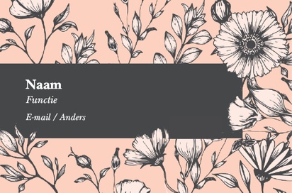 Voorvertoning ontwerp voor Ontwerpgalerij: Bloemen en planten Visitekaartjes van natuurpapier