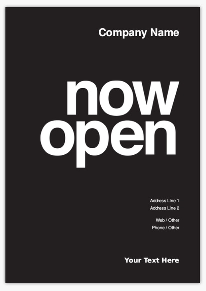 Design Preview for Design Gallery: Modern & Simple Plastic Signs, A2 (420 x 594 mm)