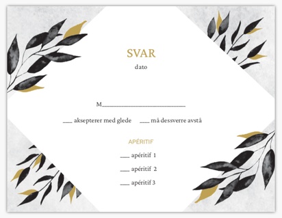 Forhåndsvisning av design for Designgalleri: Vinter Svarkort, 13.9 x 10.7 cm