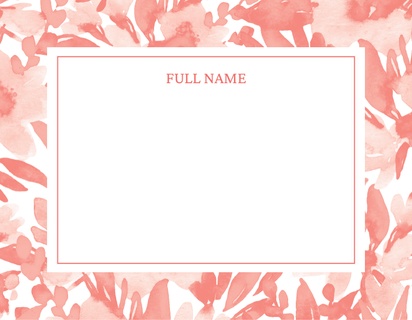 Design Preview for Templates for Watercolor Compliment Cards , Flat 10.7 x 13.9 cm