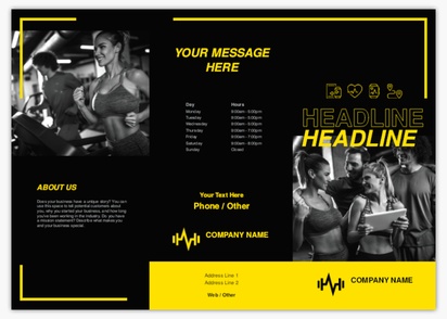 Design Preview for Design Gallery: Sports & Fitness Flyers and Pamphlets, Tri-fold DL