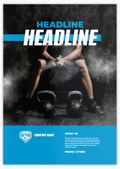 Design Preview for Design Gallery: Sports & Fitness Flyers & Leaflets,  No Fold/Flyer A4 (210 x 297 mm)