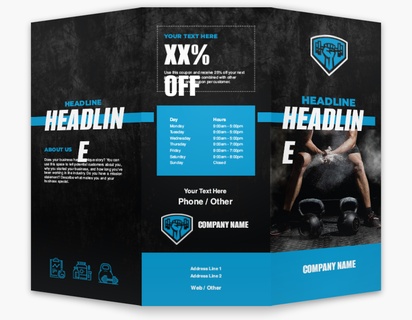 Design Preview for Design Gallery: Personal Training Custom Brochures, 8.5" x 11" Tri-fold