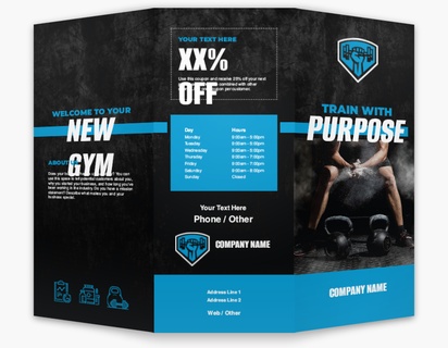 A training bootcamp black blue design for Modern & Simple