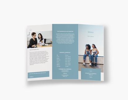Vista previa del diseño de Galería de diseños de folletos plegados para salud y bienestar, Tríptico DL (99 x 210 mm)