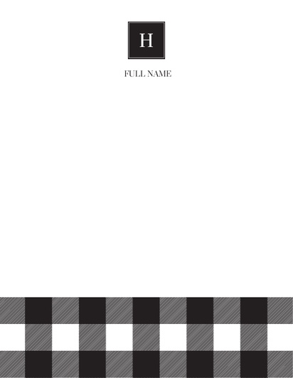 A preppy black and white plaid gray black design for General Party