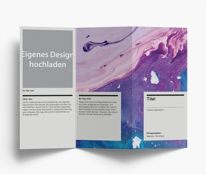 Designvorschau für Flyer-Vorlagen und Designs, Zickzackfalz DL (99 x 210 mm)
