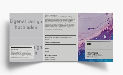 Designvorschau für Designgalerie: Falzflyer Marketing & Kommunikation, Wickelfalz A6 (105 x 148 mm)