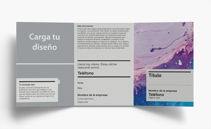 Vista previa del diseño de Galería de diseños de folletos plegados para marketing y relaciones públicas, Tríptico A6 (105 x 148 mm)