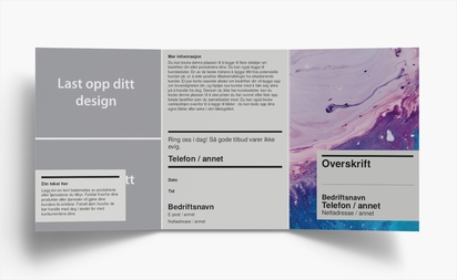 Forhåndsvisning av design for Designgalleri: Maleri Brosjyrer, 3-fløyet A6 (105 x 148 mm)