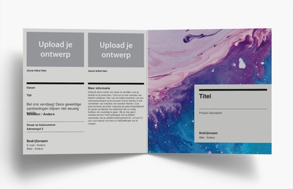 Voorvertoning ontwerp voor Ontwerpgalerij: Marketing en PR Folders, Tweeluik Vierkant (148 x 148 mm)
