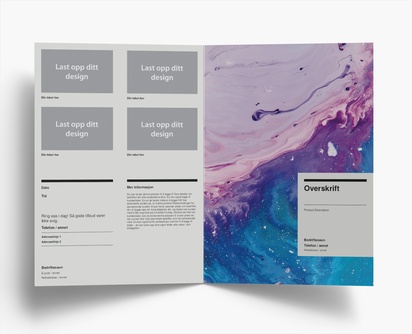 Forhåndsvisning av design for Designgalleri: Fet og fargerik Brosjyrer, 2-fløyet A4 (210 x 297 mm)