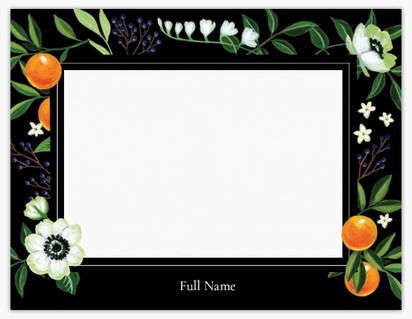 Design Preview for Design Gallery: Florals & Greenery Note Cards, Flat 10.7 x 13.9 cm