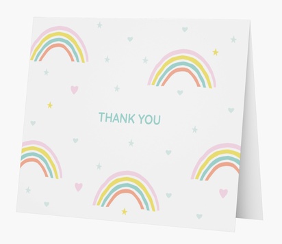Design Preview for Design Gallery: Fun & Whimsical Thank You Cards, Folded
