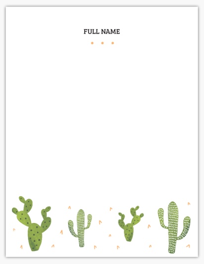 Design Preview for Nature & Landscapes Notepads Templates, 4" x 5.5"