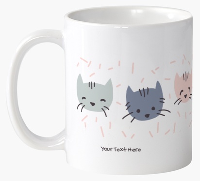Design Preview for Pets Custom Mugs Templates, Wrap-around