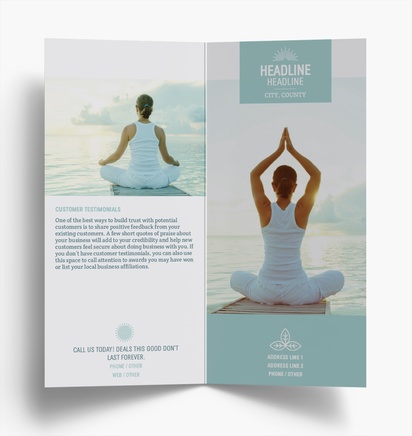 Design Preview for Design Gallery: Holistic & Alternative Medicine Flyers & Leaflets, Bi-fold DL (99 x 210 mm)