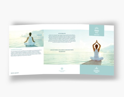 Vista previa del diseño de Galería de diseños de folletos plegados para salud y bienestar, Tríptico A5 (148 x 210 mm)